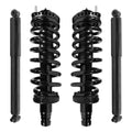 Unity Automotive 2 Front Complete Strut Assemblies 2 Rear Shock Absorbers 4-11180-251020-001