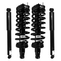 Unity Automotive 2 Front Complete Strut Assemblies 2 Rear Shock Absorbers 4-11180-251020-001