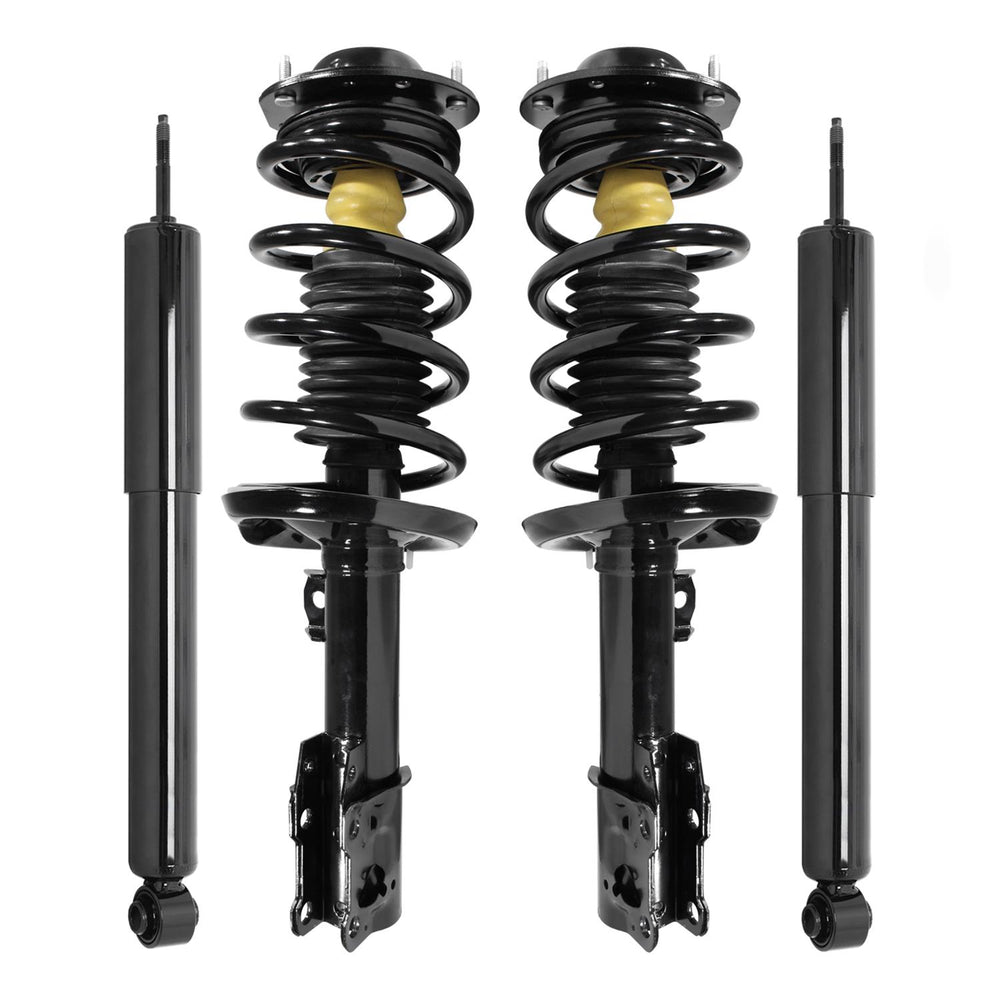 Unity Automotive 2 Front Complete Strut Assemblies 2 Rear Shock Absorbers 4-11671-251040-001