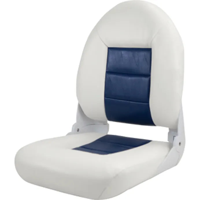 BOAT SEAT NAVISTYLE WHITE/BLUEHIGH BACK