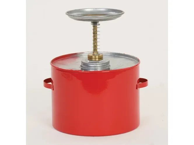 EAGLE PLUNGER DISPENSING CAN 4 QT DASHER SCREEN GALVANIZED STEEL RED