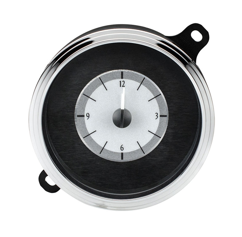194248 FORD CAR ANALOG CLOCK SILVER ALLOY STYLE FACE BLUE DISPLAY