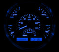1951 FORD CAR DIGITAL CLOCK BLACK ALLOY STYLE FACE BLUE DISPLAY