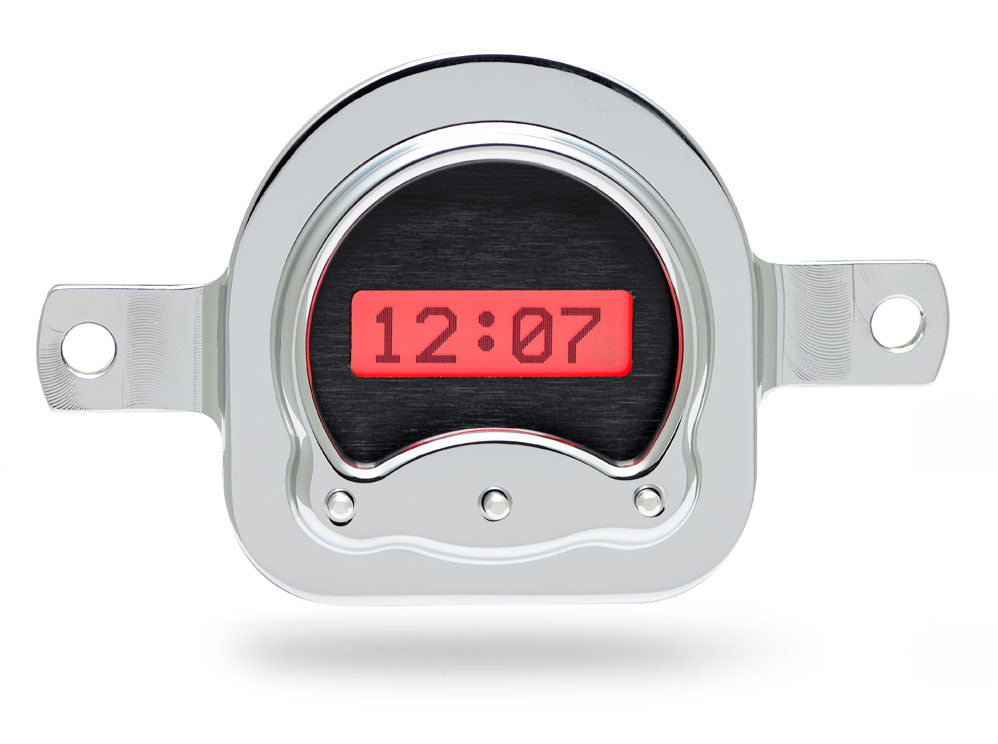 1951 FORD CAR DIGITAL CLOCKBLACK ALLOY STYLE FACE RED DISPLAY
