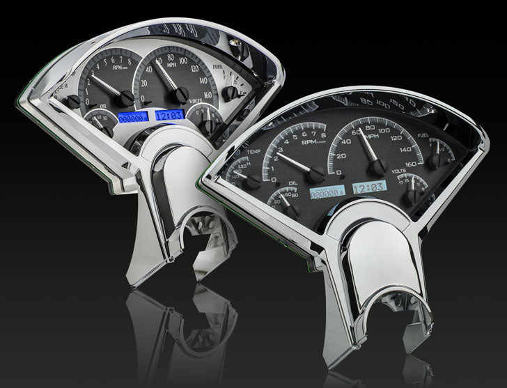 195556 CHEVY CAR DIGITAL CLOCK CARBON FIBER STYLE FACE BLUE DISPLAY
