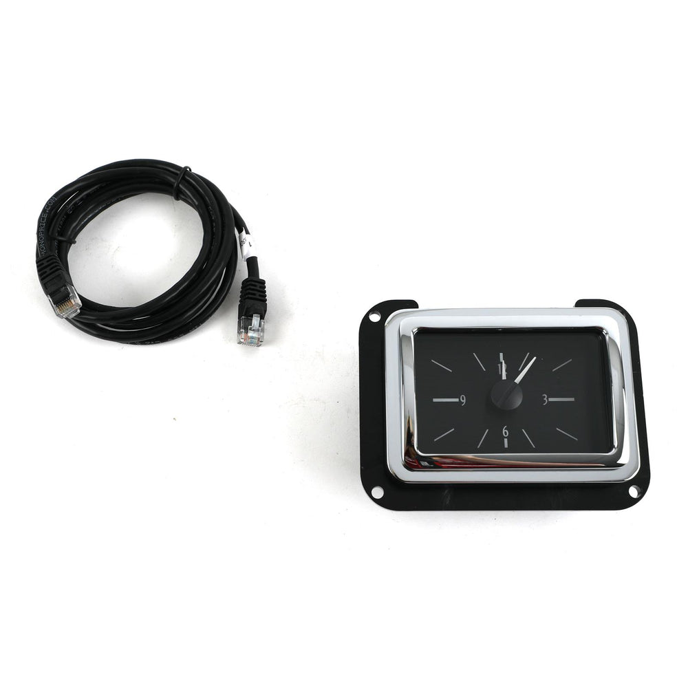 1940 FORD CAR ANALOG CLOCK BLACK ALLOY STYLE FACE WHITE DISPLAY