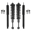 Unity Automotive 2 Front Complete Strut Assemblies 2 Rear Shock Absorbers 4-11563-254070-001