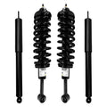 Unity Automotive 2 Front Complete Strut Assemblies 2 Rear Shock Absorbers 4-11563-254070-001
