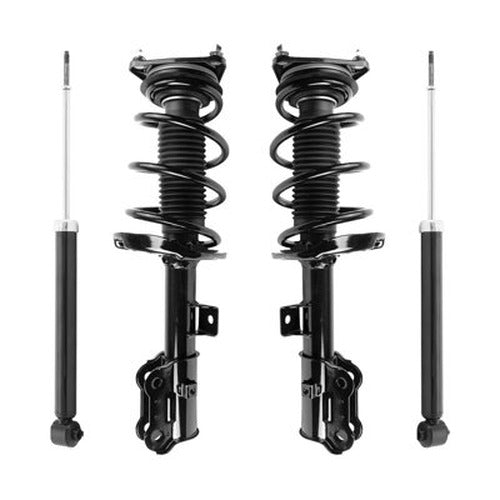Unity Automotive 2 Front Complete Strut Assemblies 2 Rear Shock Absorbers 4-13911-259150-001