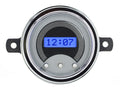 194950 FORD CAR DIGITAL CLOCK SILVER ALLOY STYLE FACE BLUE DISPLAY
