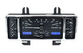 1940 FORD CAR ANALOG CLOCK BLACK ALLOY STYLE FACE BLUE DISPLAY