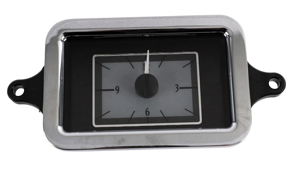 1940 CHEVY CAR ANALOG CLOCK SILVER ALLOY STYLE FACE WHITE DISPLAY
