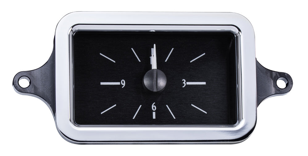 1940 CHEVY CAR ANALOG CLOCK BLACK ALLOY STYLE FACE BLUE DISPLAY