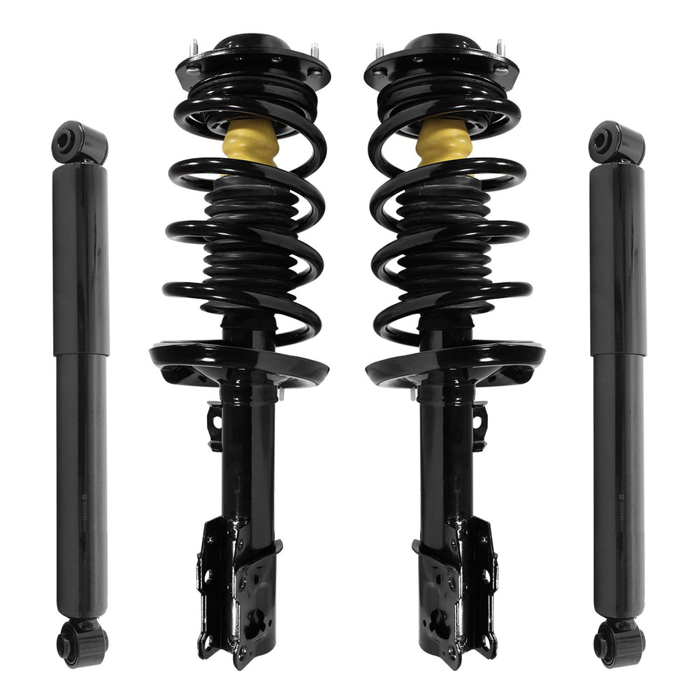 Unity Automotive 2 Front Complete Strut Assemblies 2 Rear Shock Absorbers 4-11671-251010-001