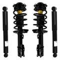 Unity Automotive 2 Front Complete Strut Assemblies 2 Rear Shock Absorbers 4-11671-251010-001