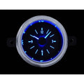 1951 FORD CAR ANALOG CLOCK BLACK ALLOY STYLE FACE BLUE DISPLAY
