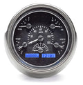 1951 FORD CAR ANALOG CLOCK BLACK ALLOY STYLE FACE BLUE DISPLAY