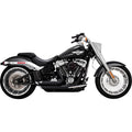 Vance & Hines 18-22 Harley Softail Wide Tire Shortshots Staggered Exhaust System - Black