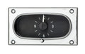 1958 IMPALA ANALOG CLOCK SILVER ALLOY STYLE FACE BLUE DISPLAY