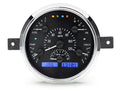 194950 FORD CAR ANALOG CLOCK SILVER ALLOY STYLE FACE BLUE DISPLAY
