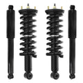 Unity Automotive 2 Front Complete Strut Assemblies 2 Rear Shock Absorbers 4-11296-255410-001