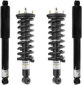 Unity Automotive 2 Front Complete Strut Assemblies 2 Rear Shock Absorbers 4-11296-255410-001