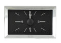 1957 CHEVY CAR ANALOG CLOCK BLACK ALLOY STYLE FACE BLUE DISPLAY