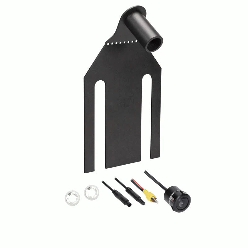 0718 WRANGLER SPARE TIRE BRACKET W/ FLUSH MOUNT BACKUP CAMERA