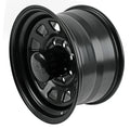 942 TYPE D 17X9 BLK 8/6.5 STL UNIVERSAL