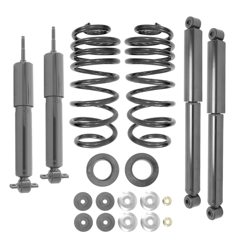 Unity Automotive 4 Front Rear Shock Absorbers 2 Springs 2 Spring Seats 2 Nuts 4 Bushings 2 Washers 68005c