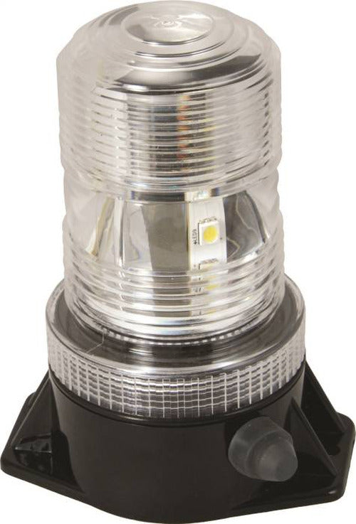 5.25IN UTILITY MARKET 9V BATTERY POWERED LED STROBE BEACON DOUBLE BRIGHTNESS FEATURING 36 BLUE LEDS