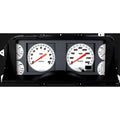 8793 MUSTANG FOX BODY DIRECT FIT GAUGE SET CLUSTER VELOCITY WHITE ORANGE POINTER