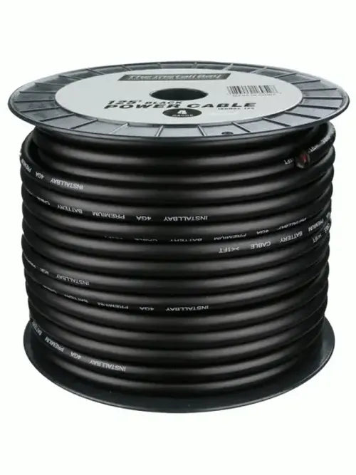 4 GAUGE BLACK POWER CABLE 125 FOOT COIL