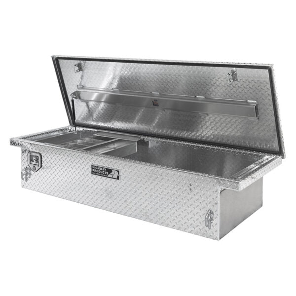 70X13.5X20 LOW PROFILE TOOL BOX WITH BLACK DIAMOND PLATE BASE/LID