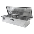 70X13.5X20 LOW PROFILE TOOL BOX WITH BLACK DIAMOND PLATE BASE/LID