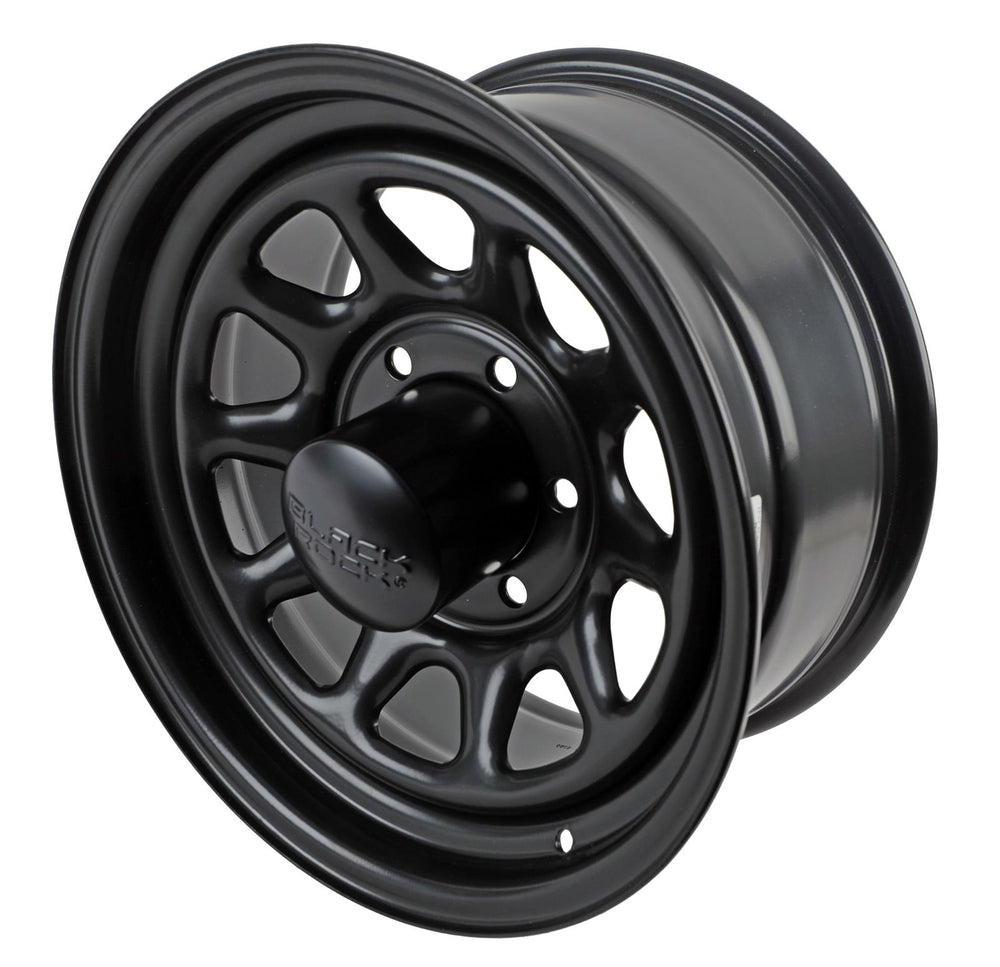 942 TYPE D 16X8 BLK 6/5.5 STL UNIVERSAL