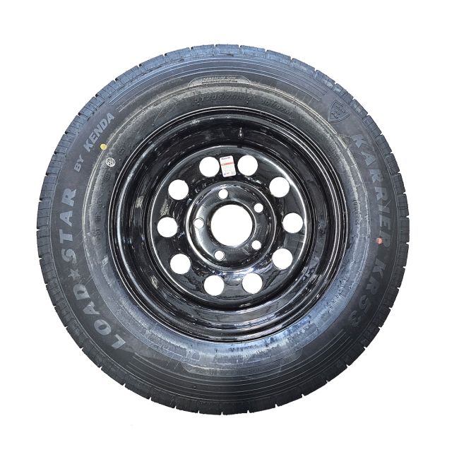 ST205/75R15 D KR53 ON 15X5 5/4.5 BLACK MOD