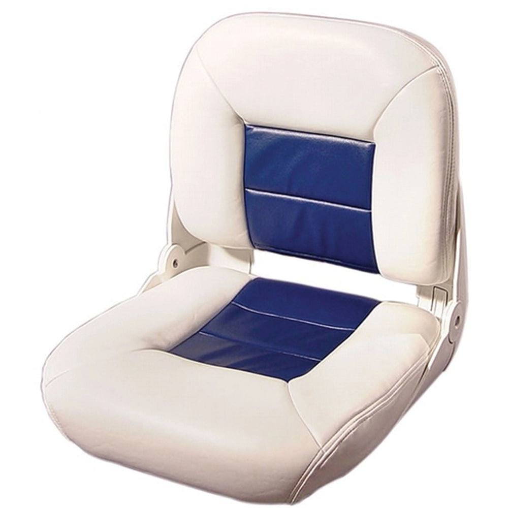 NAVISTYLE LOWBACK BOAT SEATWHITE/BLUE
