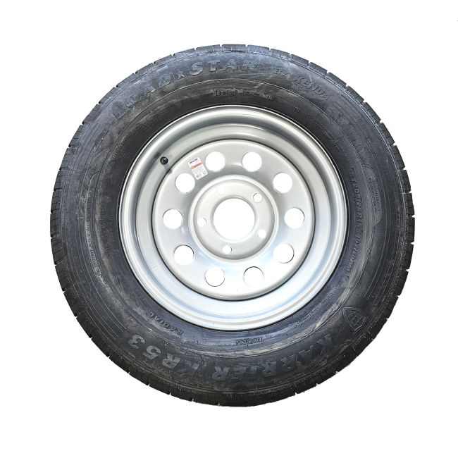 ST205/75R15 D KR53 ON 15X5 5/4.5 SILVER MOD