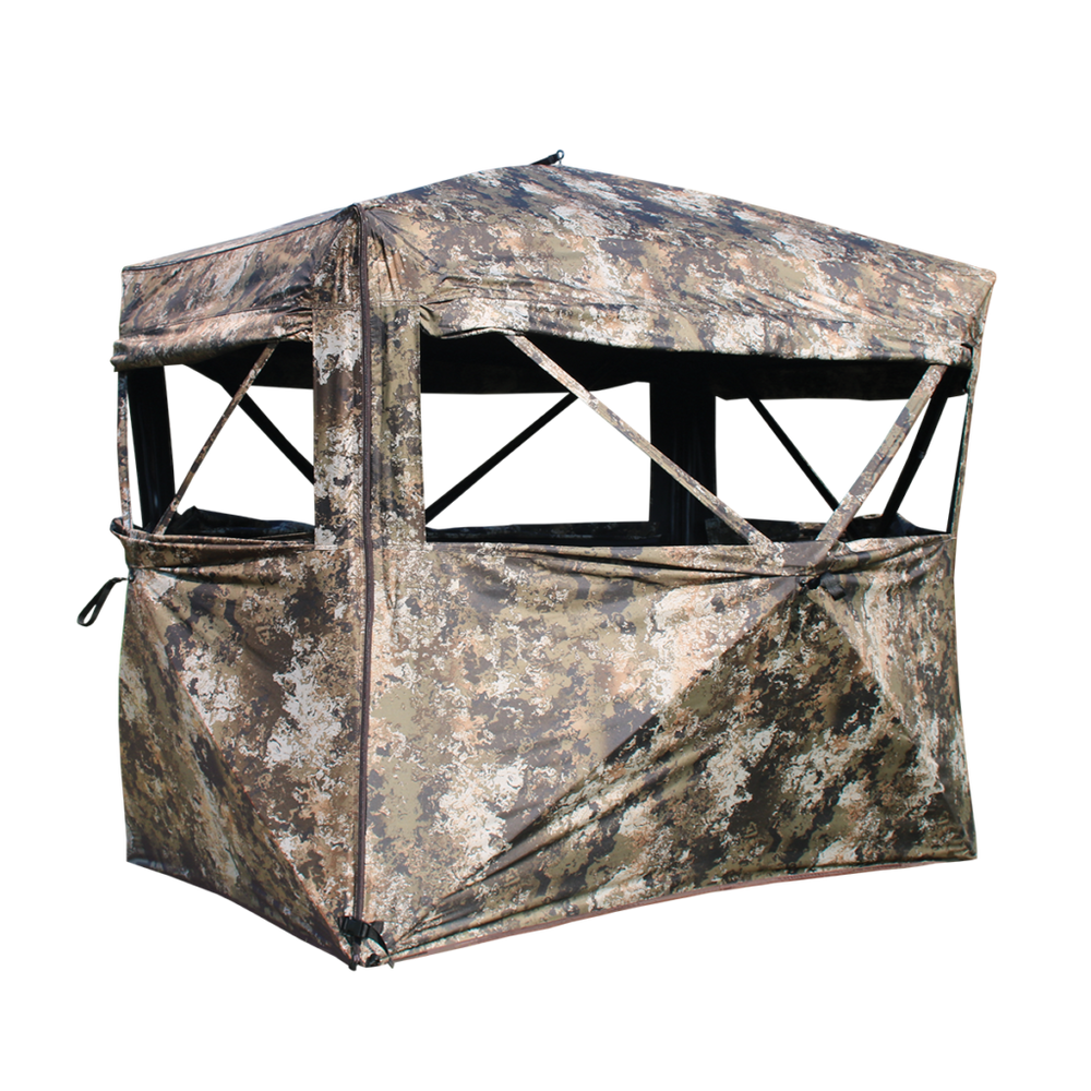 THE GARAGE4X6 HUB BLIND1 FULL WALL OPENS FOR ENTRY68IN SHOOTING WIDTH X86IN L