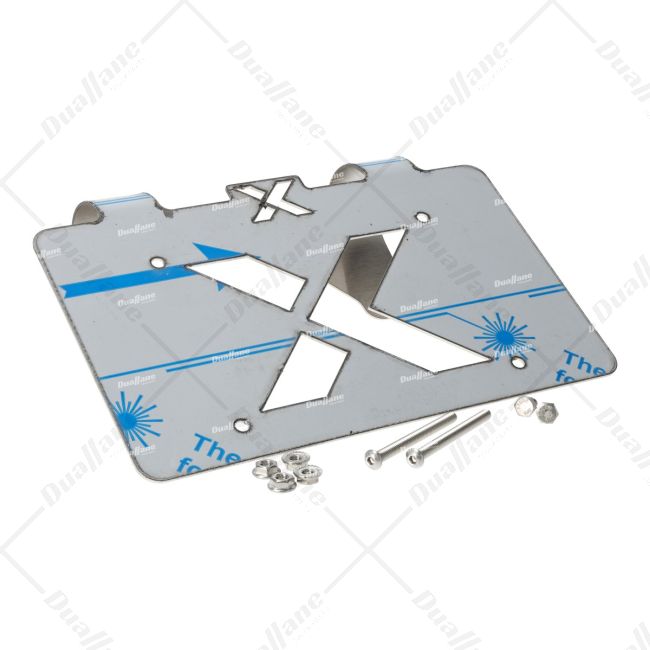 LICENSE PLATE BRACKET BLACK POWDER COATED