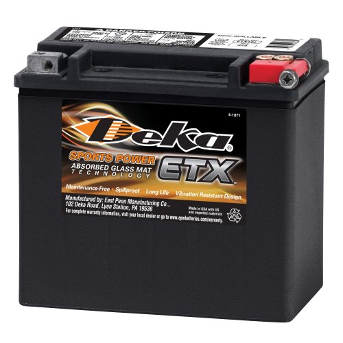 POWERSPORTS AGM 12V BATTERY 325 CCA POSITIVE LEFT HAND ETX16L