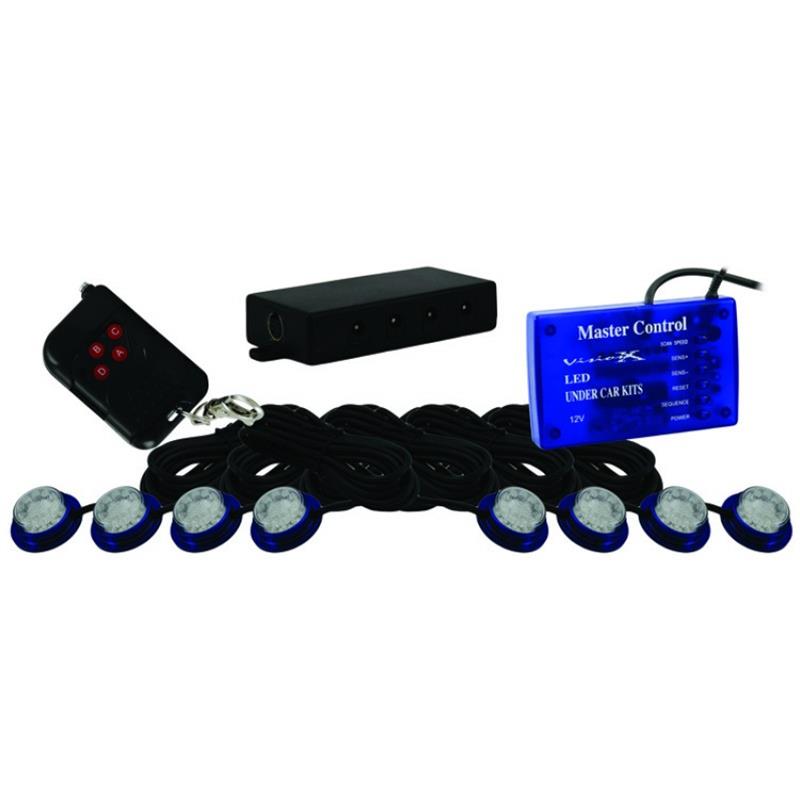 LED STROBE AND ROCK LIGHT KIT BLUE