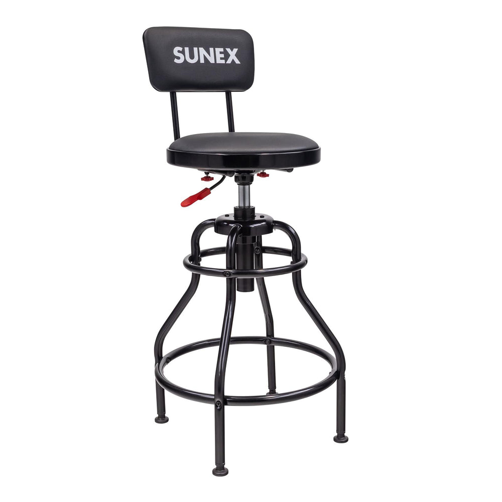 SUNEX HYDRAULIC SHOP STOOL BLACK