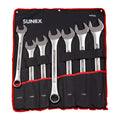 7 PIECE SAE RAISED PANEL JUMBO COMBINATION WRENCH SET
