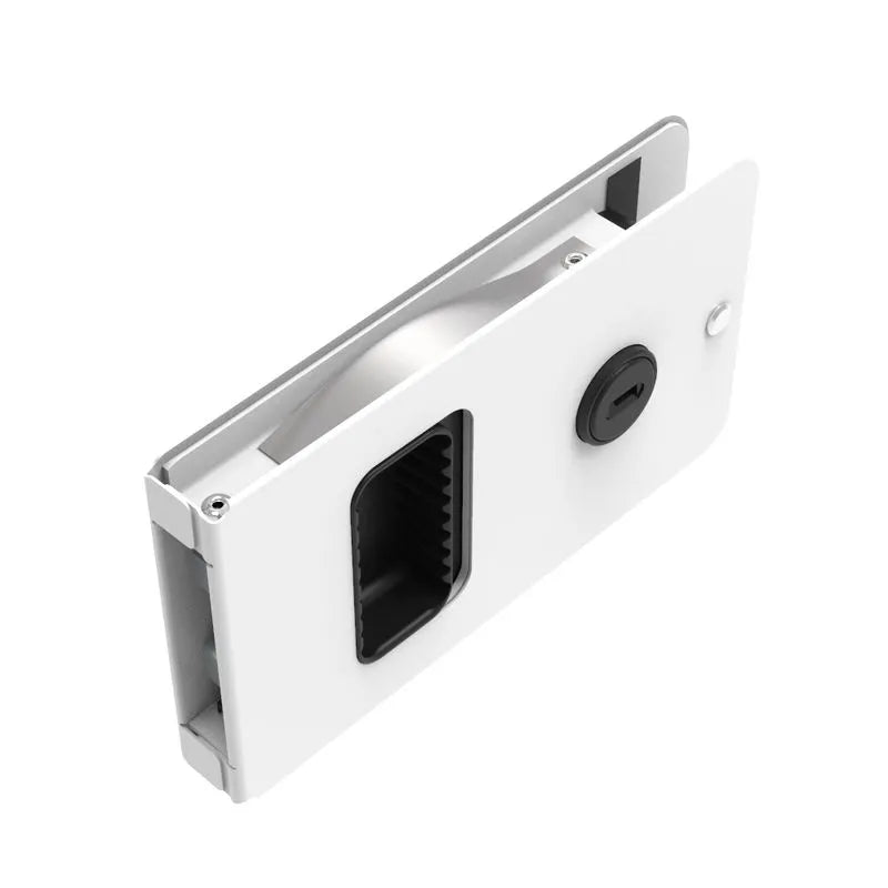 FLUSH DOOR LATCH KEY STD 12.7 WHT