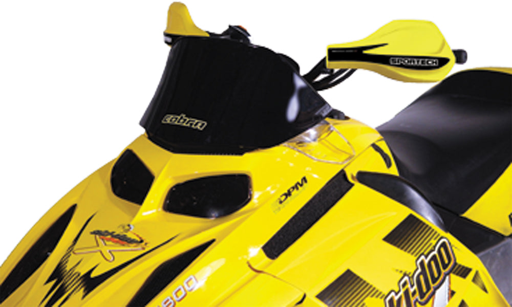 COBRA W/S LOW BLACK 9.5" S-D REV HOOD MOUNTED FLYSCREEN
