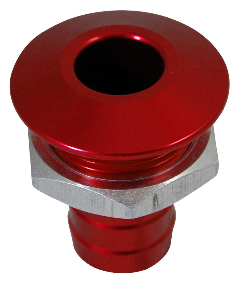 BILLET THRU-HULL WATER FITTING BILGE PUMP OUTLET RED