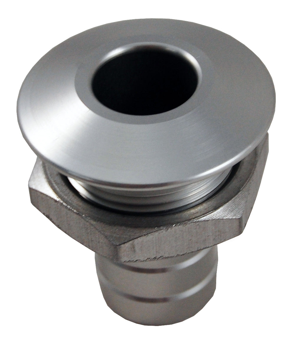 BILLET THRU-HULL WATER FITTING BILGE PUMP OUTLET NATURAL