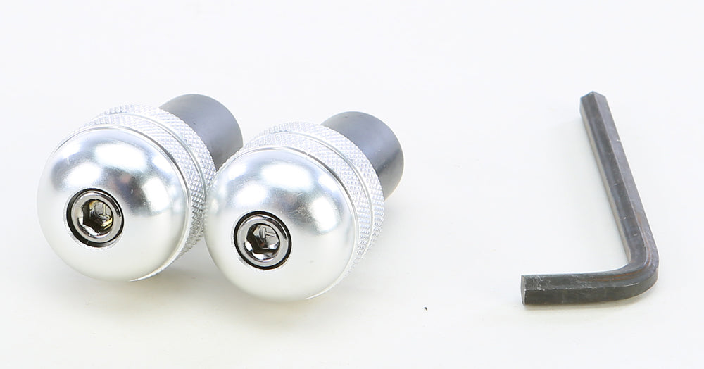ALUMINUM BAR ENDS SILVER